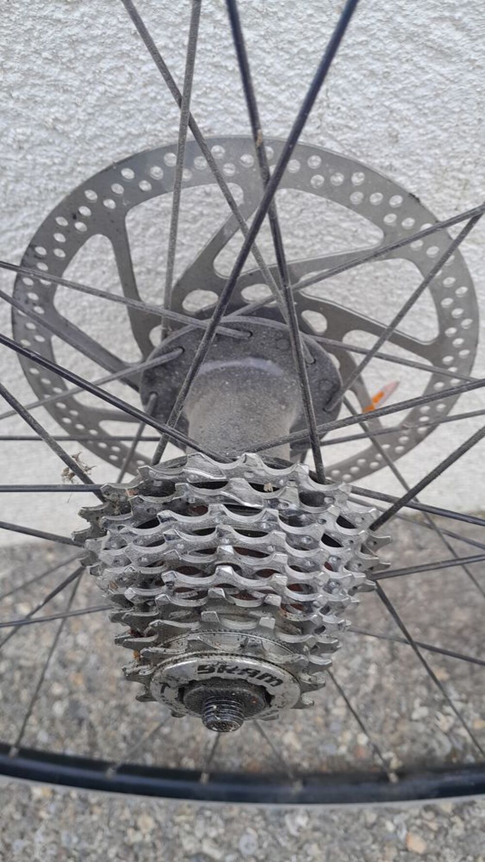 roue 700 arriere frien a disque 9 vitesses ''rigida '' Vélos