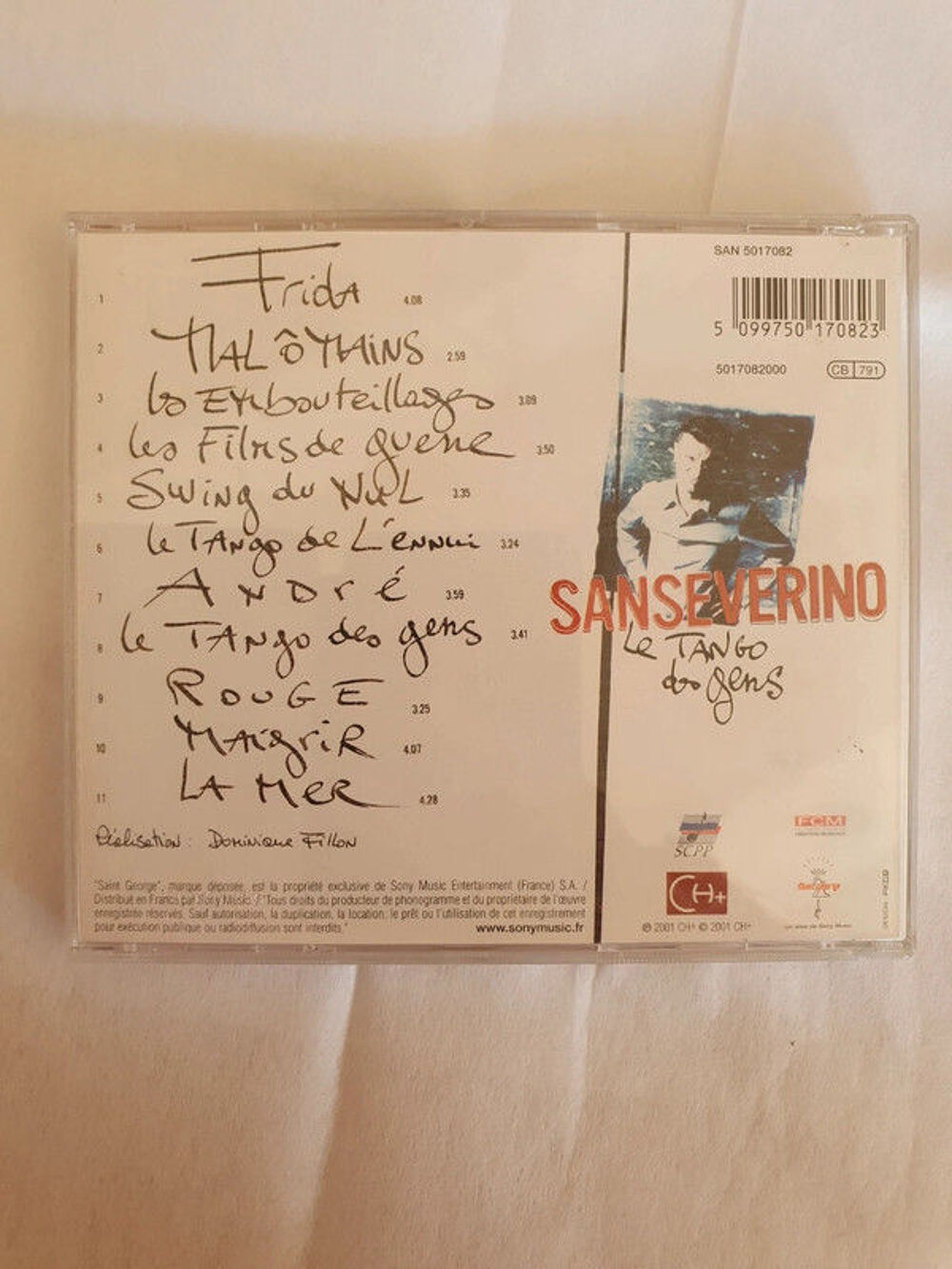 Cd sanseverino le tango des gens CD et vinyles
