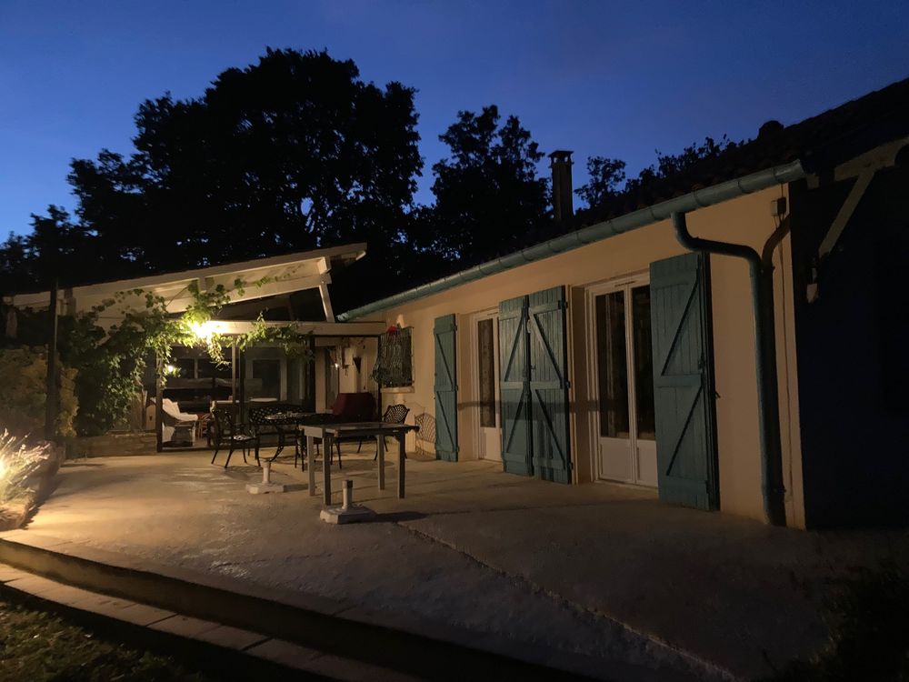   Maison traditionnelle de type ferme landaise en pierre Aquitaine, Biaudos (40390)