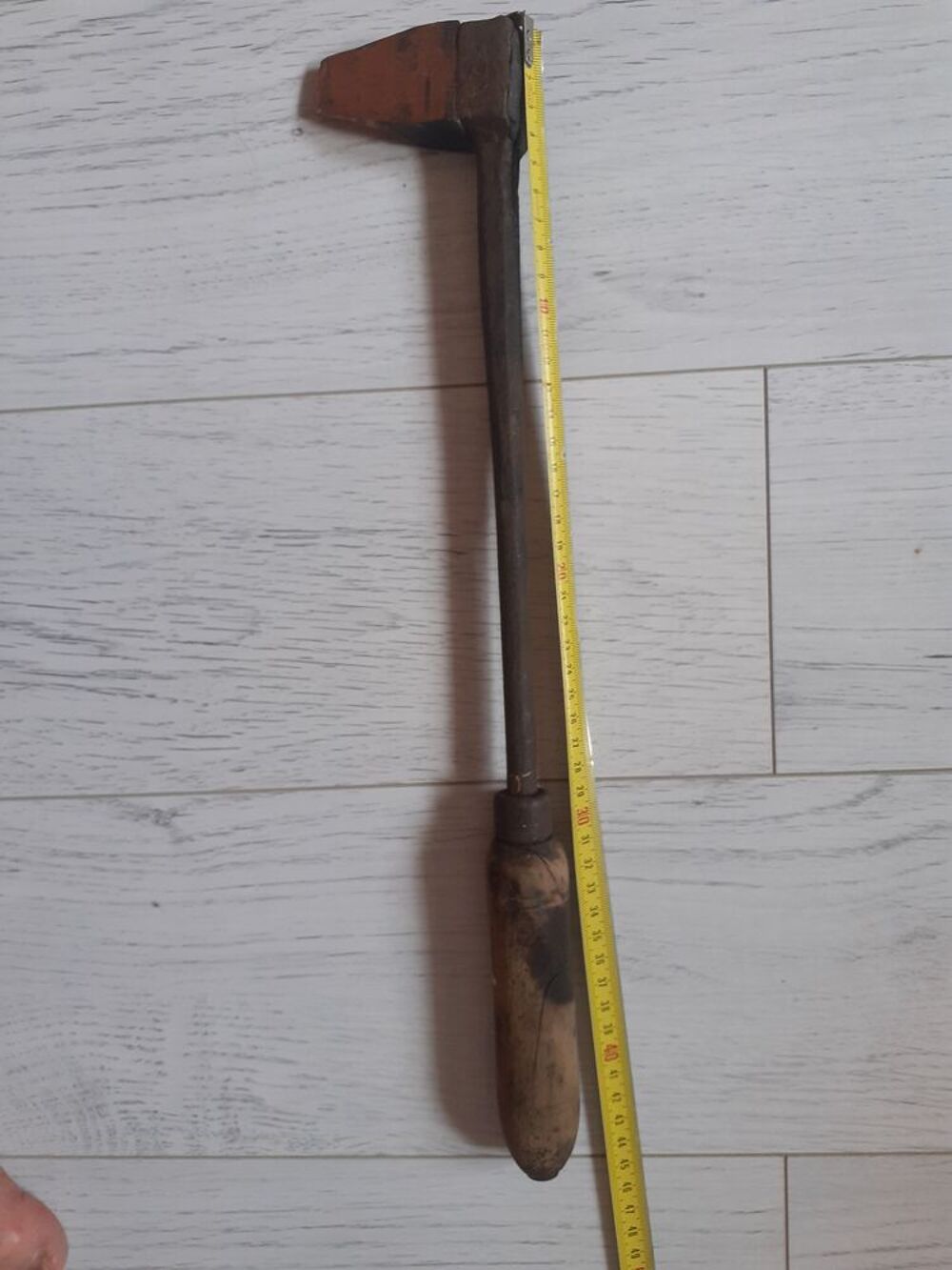 ANCIEN FER A SOUDER LE ZING EMBOUT CUIVRE Longueur 44cm Bricolage