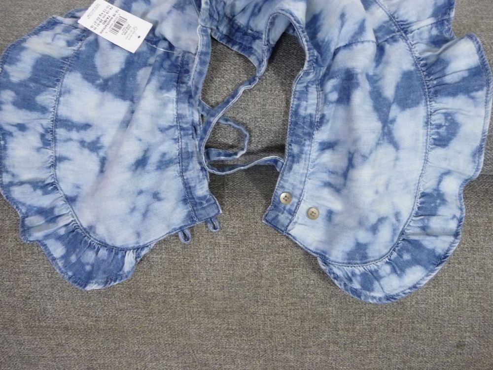 Ensemble Top &agrave; Bretelles avec son Short Bleu D&eacute;lav&eacute;- Gap Vtements enfants