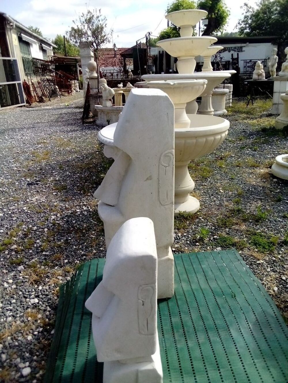 Moai en pierre Décoration