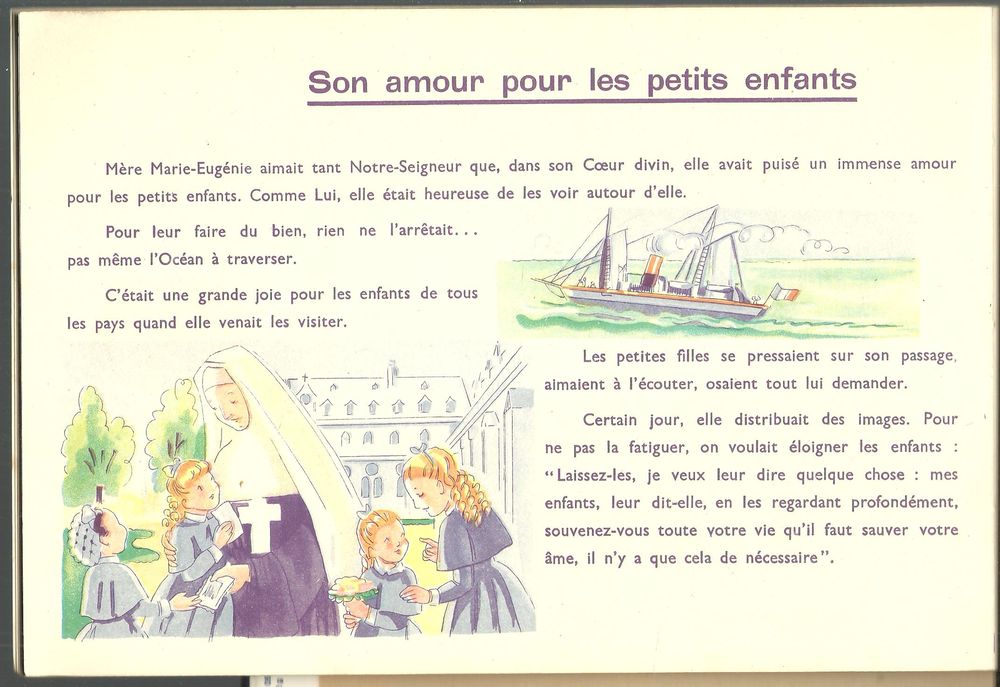 Eug&eacute;nie MILLERET DE BROU Celle qui aima beaucoup les petits enfants / 1939 Livres et BD