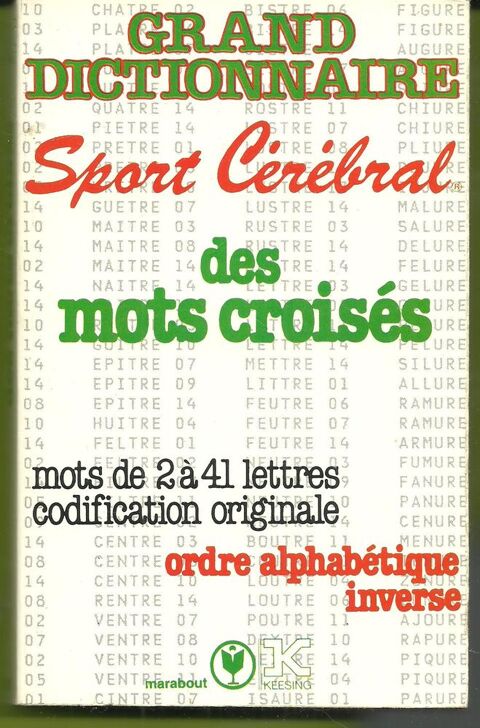 Grand dictionnaire sport crbral des mots croiss 4 Montauban (82)
