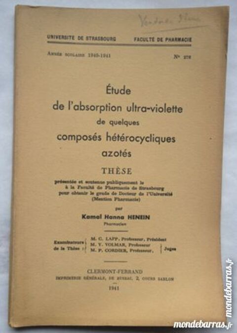 Etude de l'absorption ultra-violette 6 Achenheim (67)