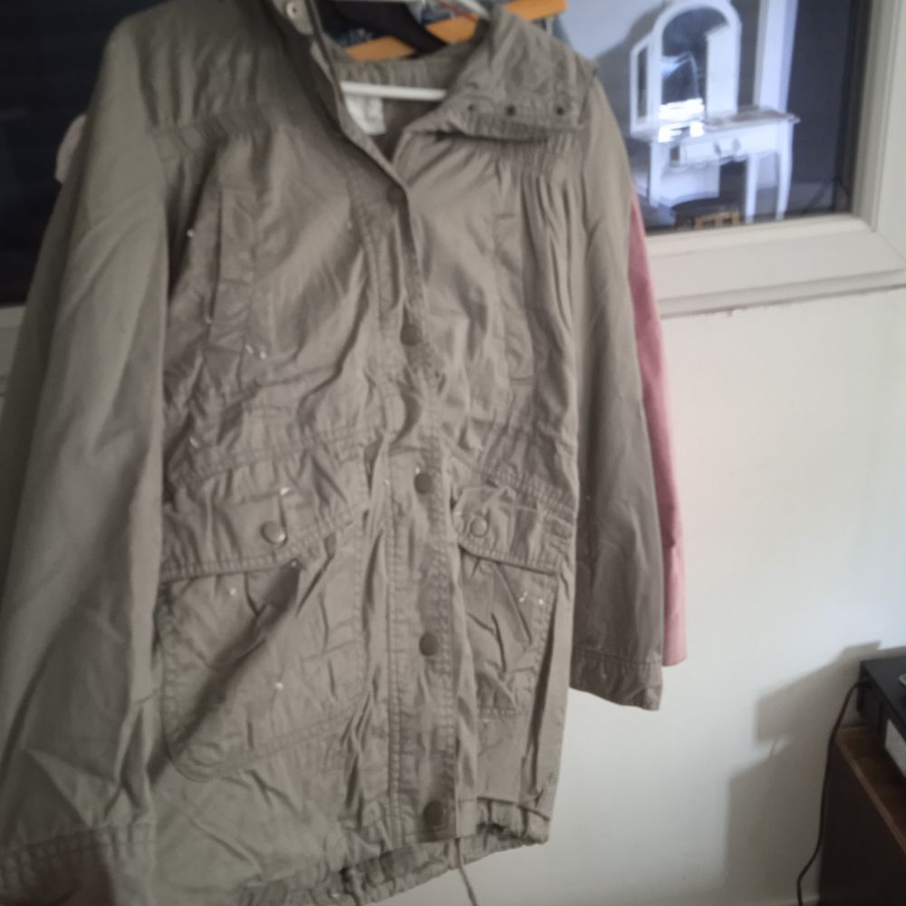 Parka doubl&eacute;e T 38 marque Cama&iuml;eu, capuche, 100% coton Vêtements