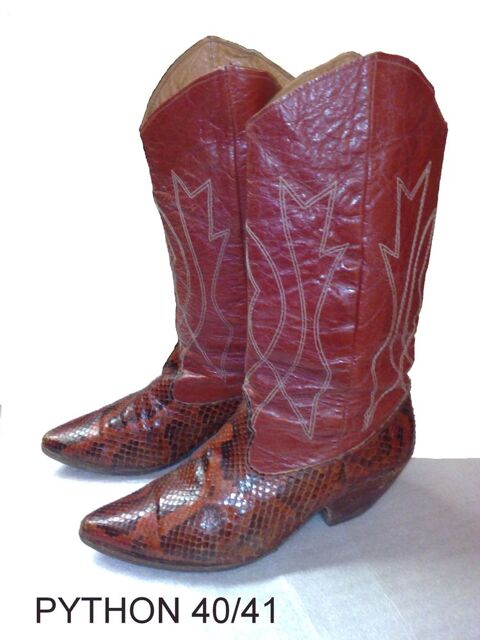 Santiags Neuves T 40/41 Python - �: 125 � 125 Siecq (17)