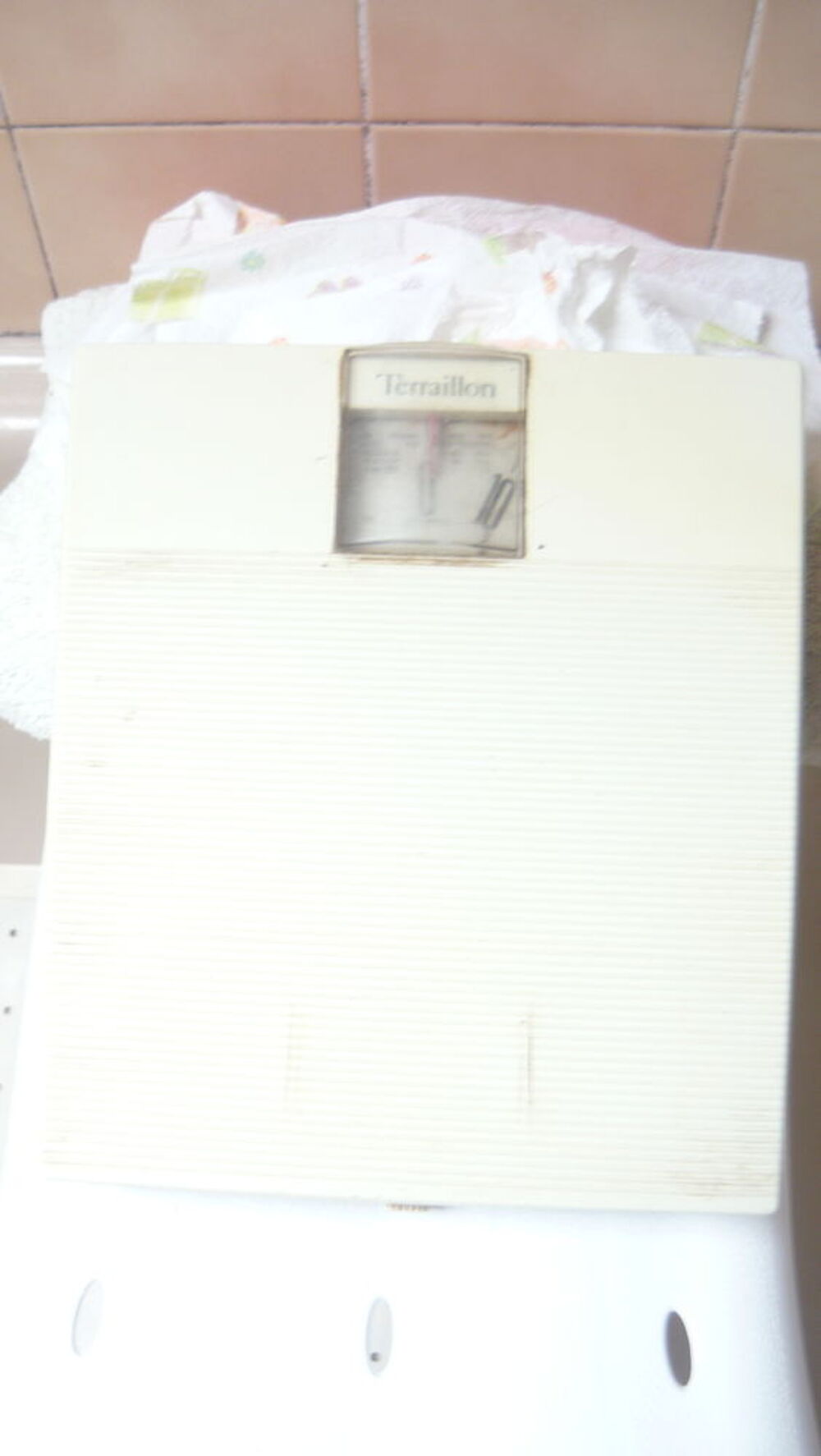 p&egrave;se personne blanc terraillon Electroménager