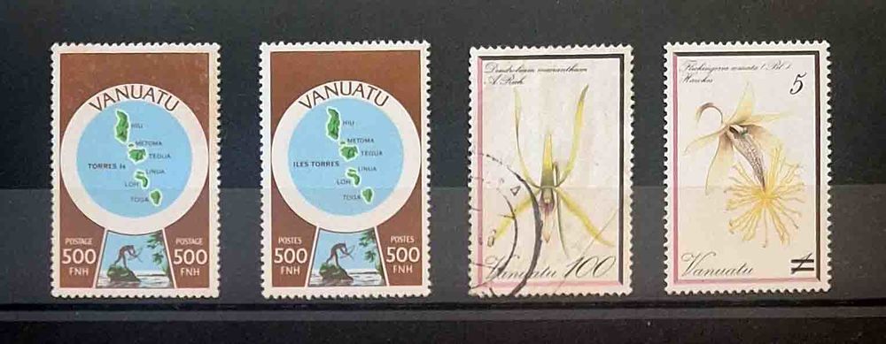 S&eacute;rie de timbres de collection de Vanuatu 