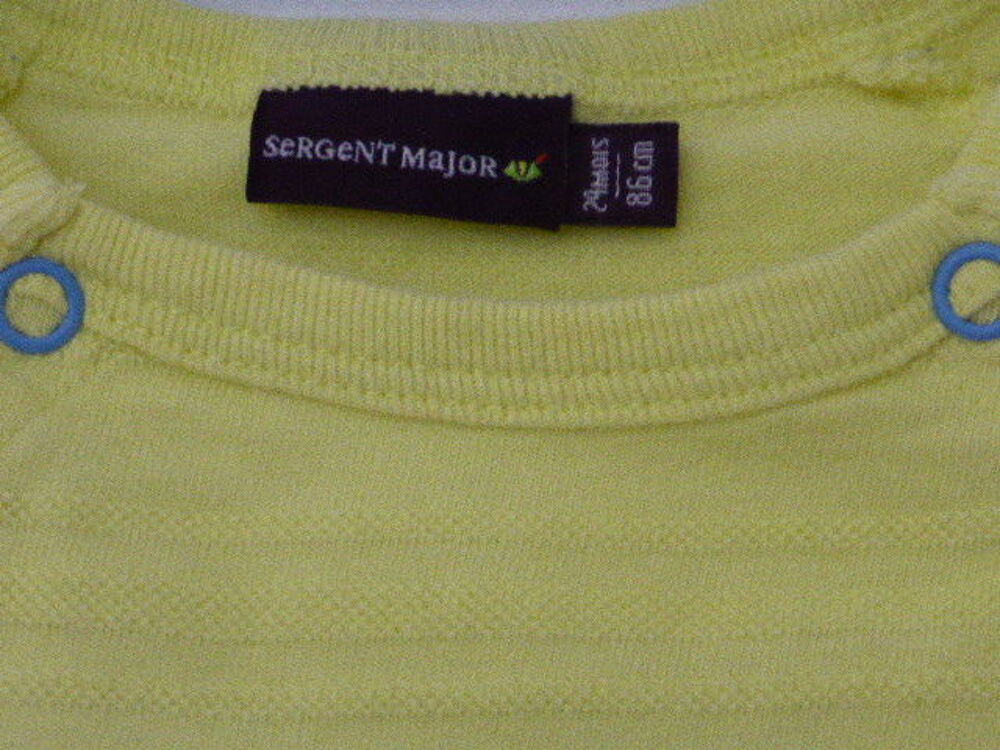 Sergent Major barboteuse bloomer &eacute;t&eacute; jaune 24 mois Vêtements enfants