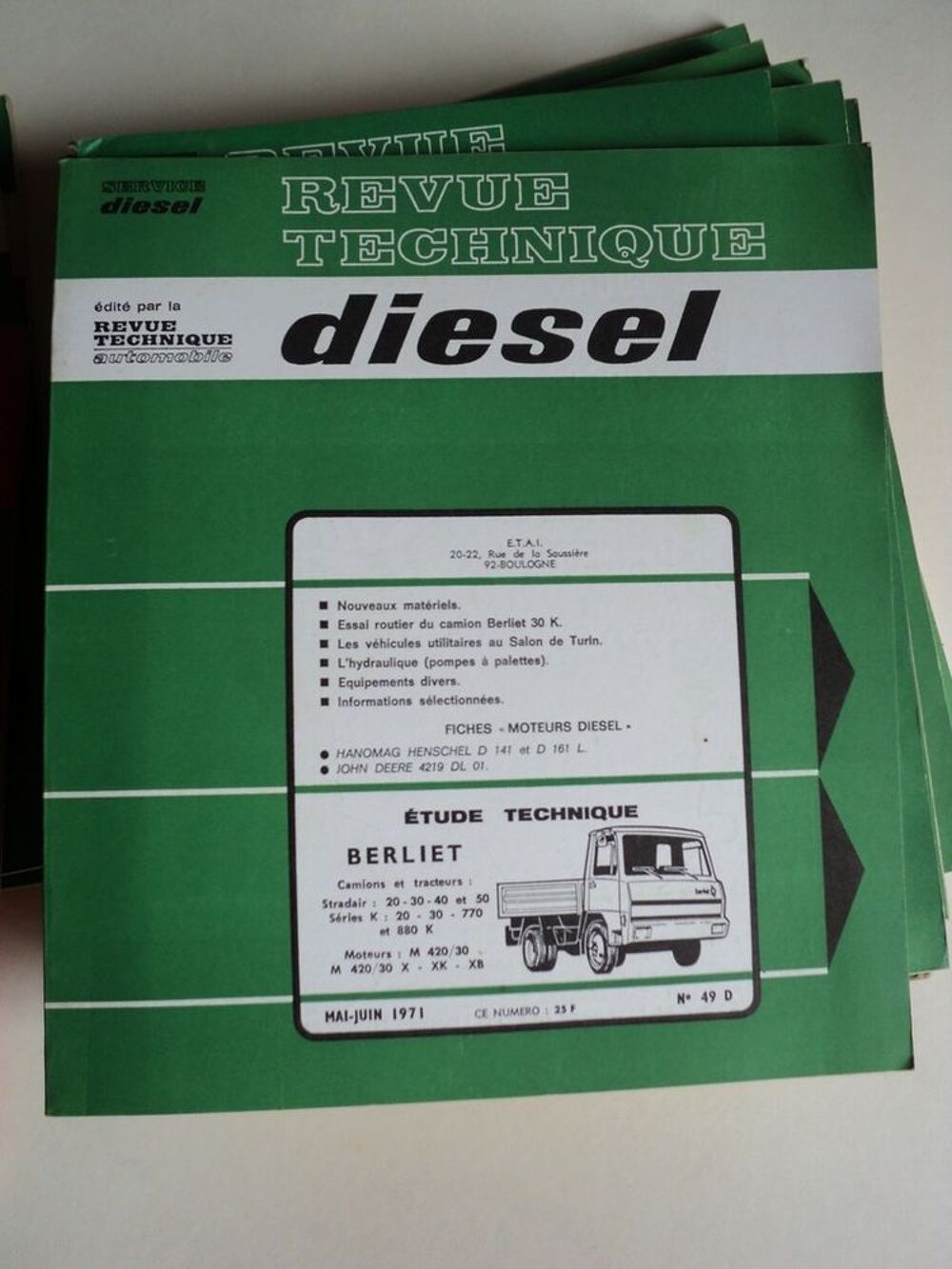 Anciennes Revues Techniques Automobile &amp; Diesel Livres et BD