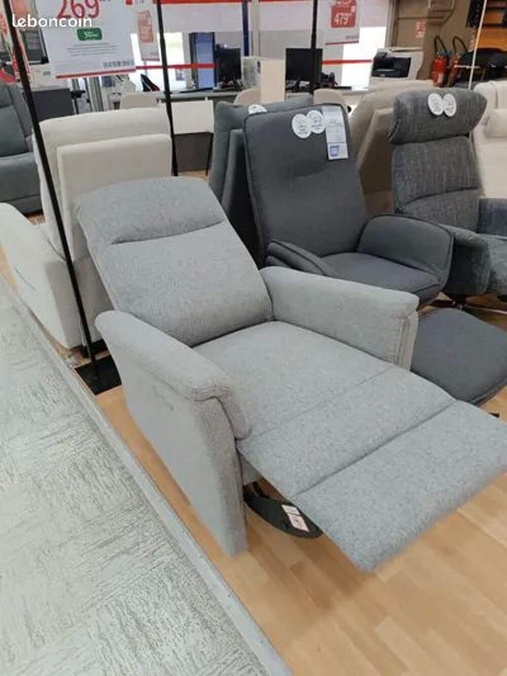 FAUTEUIL RELAX DE SALON &Eacute;LECTRIQUE NEUF NON D&Eacute;BALL&Eacute; Meubles