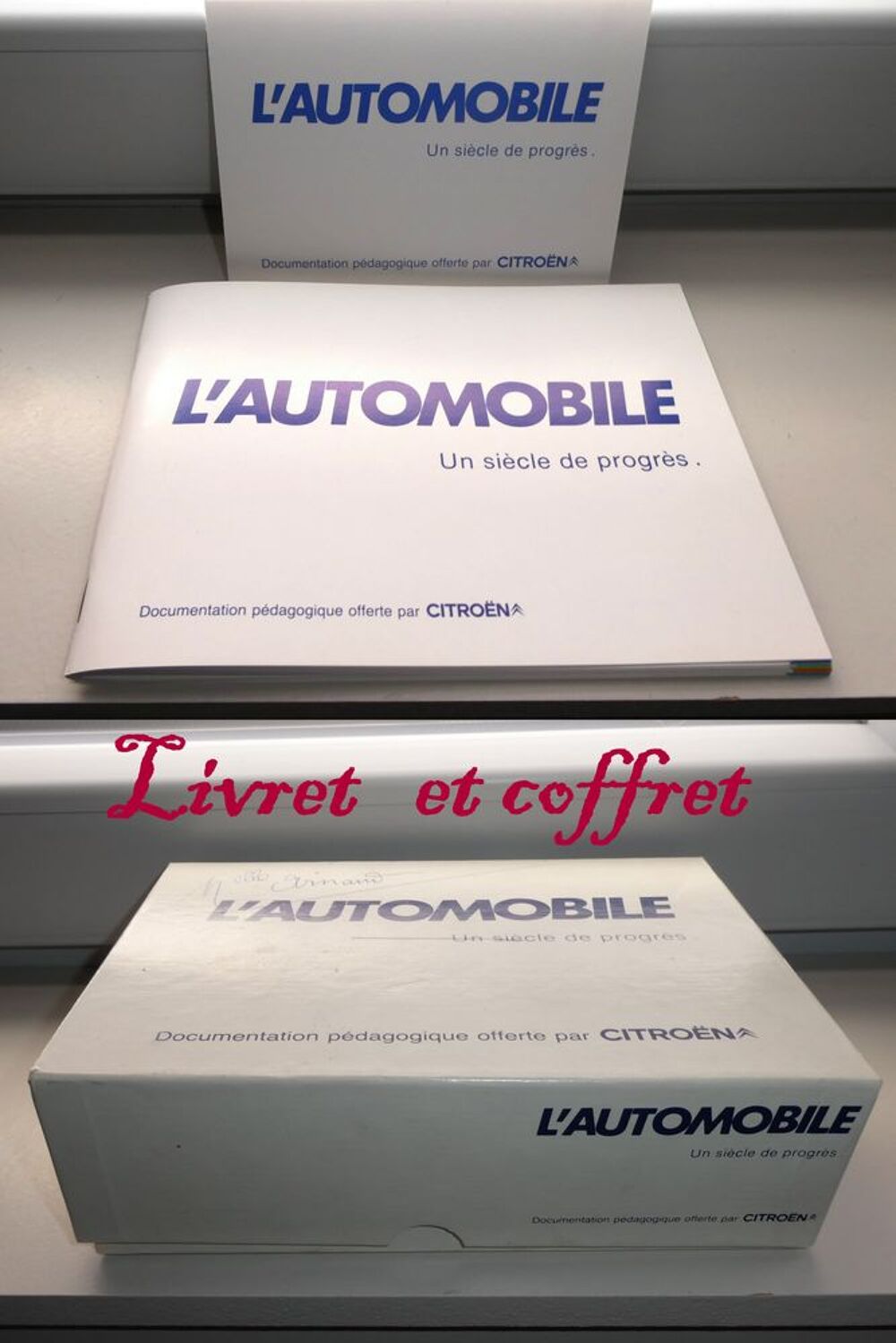 Coffret de 134 diapositives L'AUTOMOBILE CITRO&Euml;N Photos/Video/TV