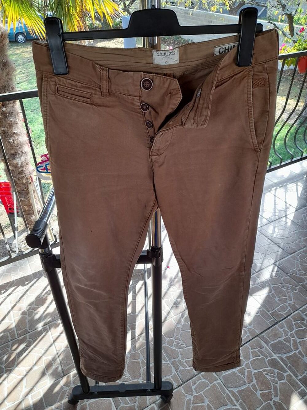 Pantalon Chino Jules T38 bronze/corail Vêtements