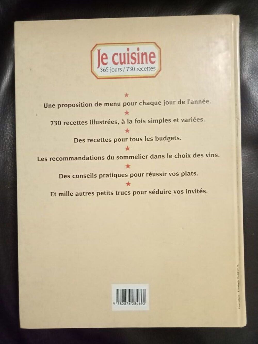 Livre je cuisine 365 jours / 730 recettes Livres et BD