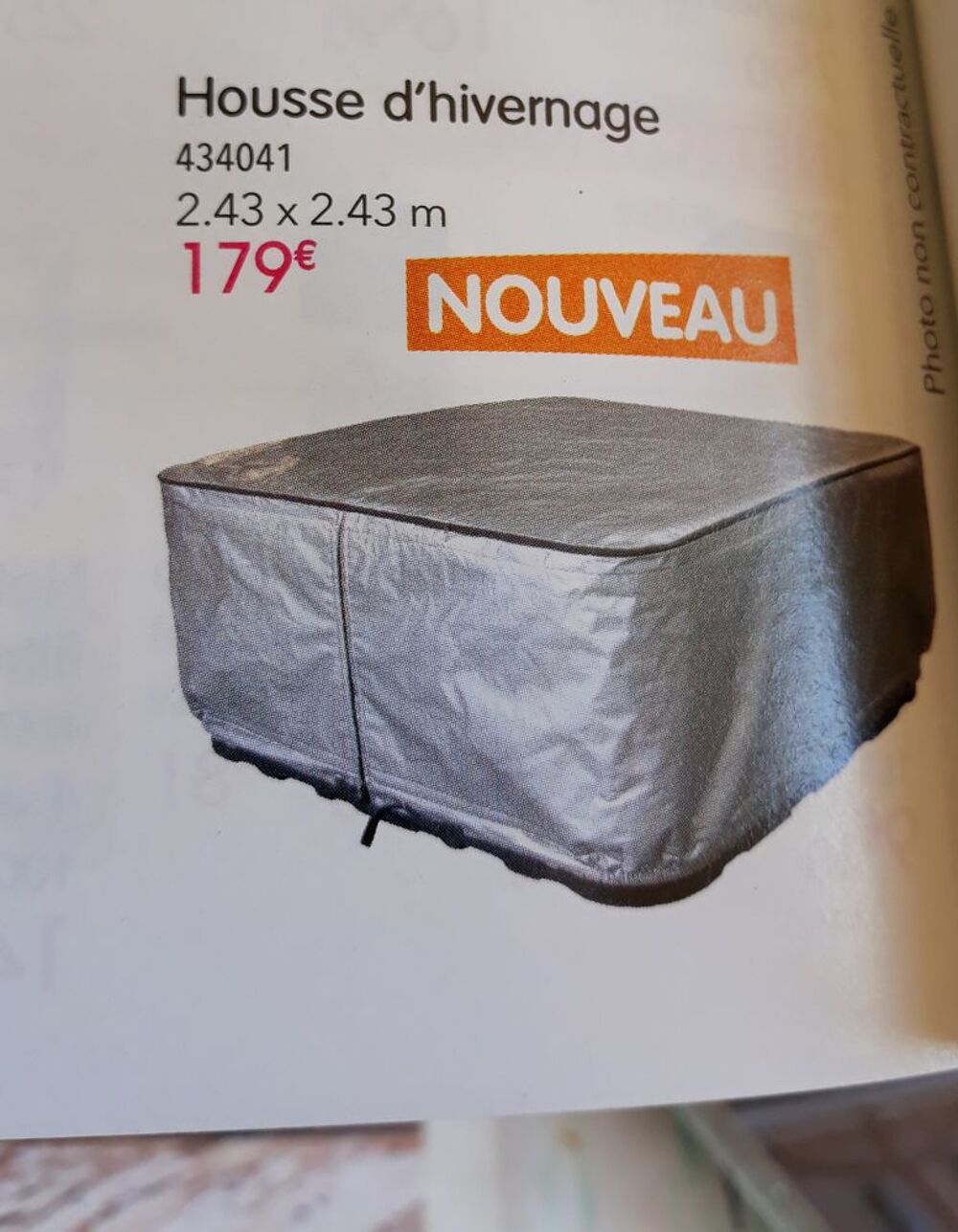 Bache couverture d hivernage pour spa/jacuzzi Bricolage
