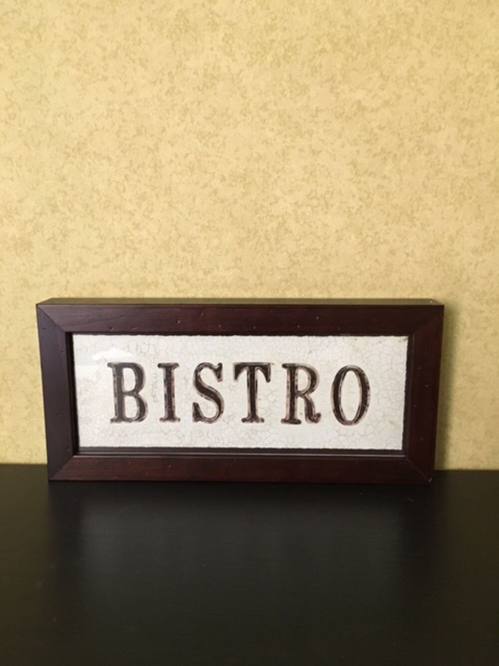 ENSEIGNE VINTAGE BISTRO EN BOIS Décoration