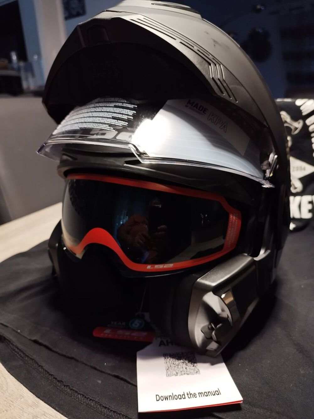 Casque LS2 Valiant II FF900 GRIS Sports