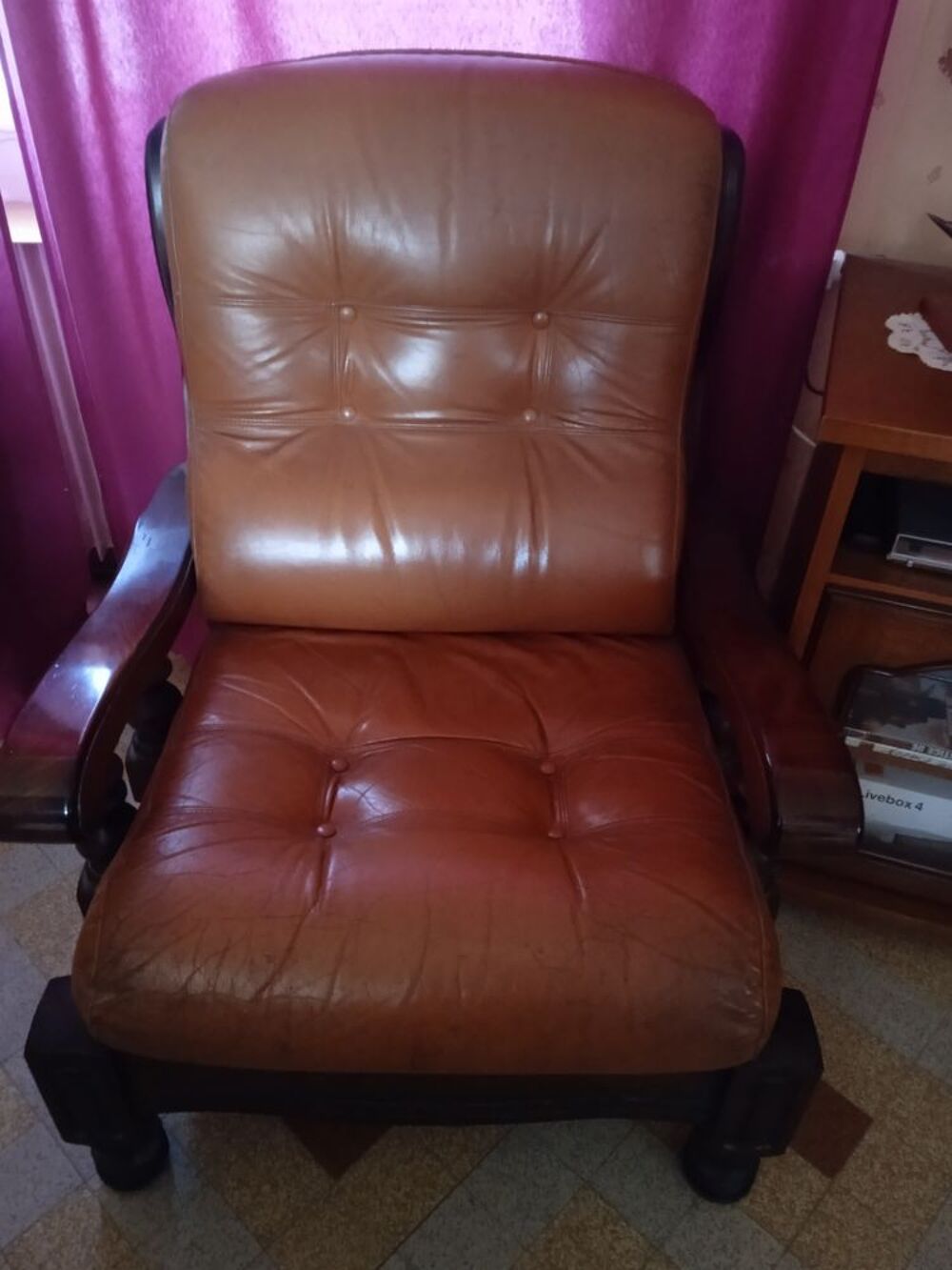 Fauteuil en cuir Meubles