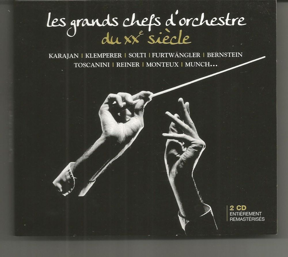 Coffret 2 CD Les grands chefs d'orchestre du XXe si&egrave;cle CD et vinyles