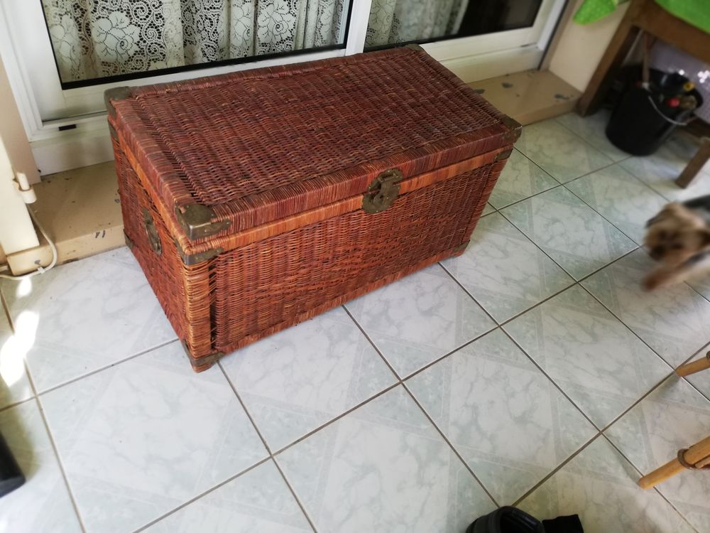 Coffre en "osier" 80x40x40 Meubles