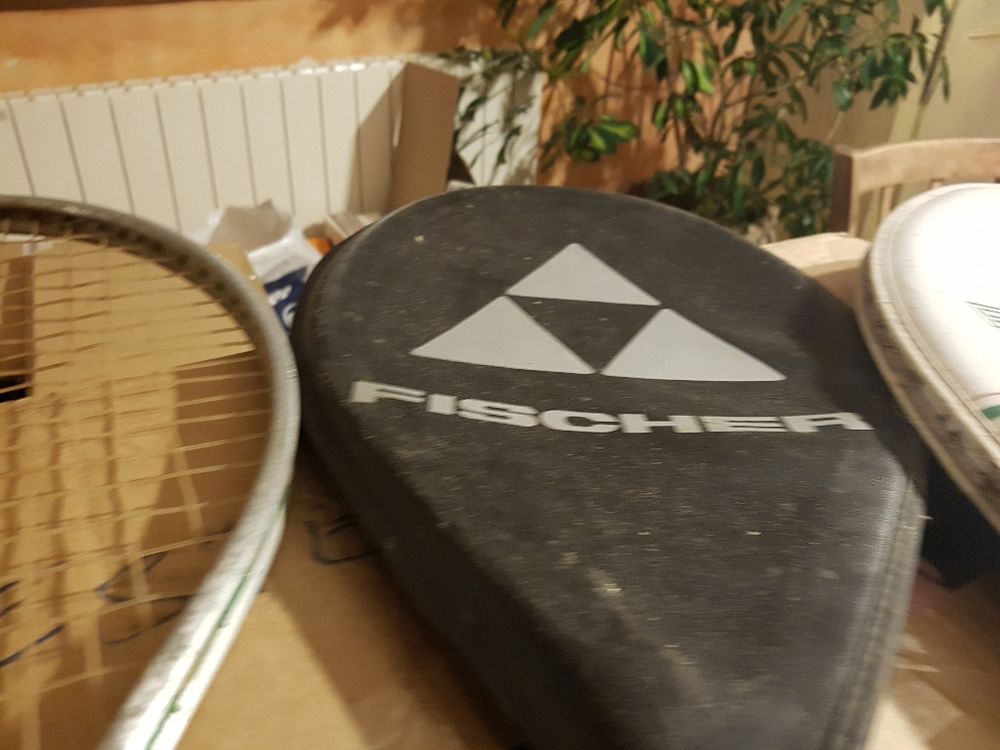4 raquettes de tennis vintage Décoration
