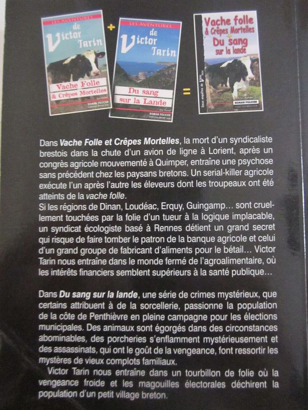 VACHES FOLLES ET CREPES MORTELLES policier BREIZH NOIR Livres et BD