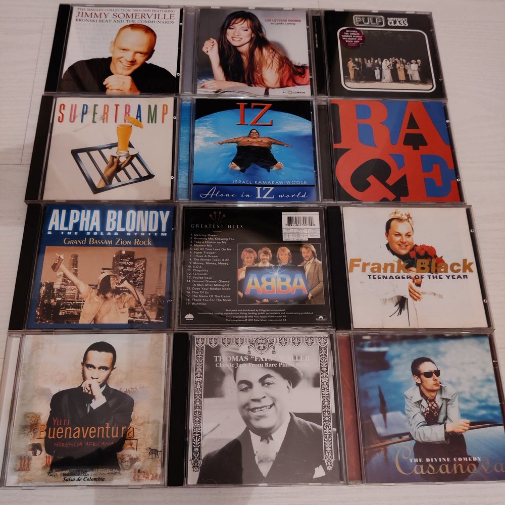 lot de 100 CD CD et vinyles
