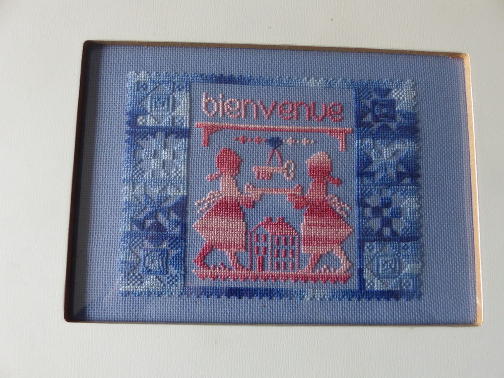 cadre " Bienvenue "
attache collier - cadre blanc Décoration