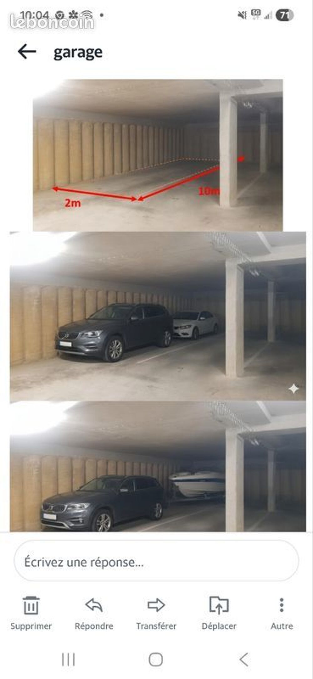 Location Parking/Garage garage double Lattes Gare Lattes