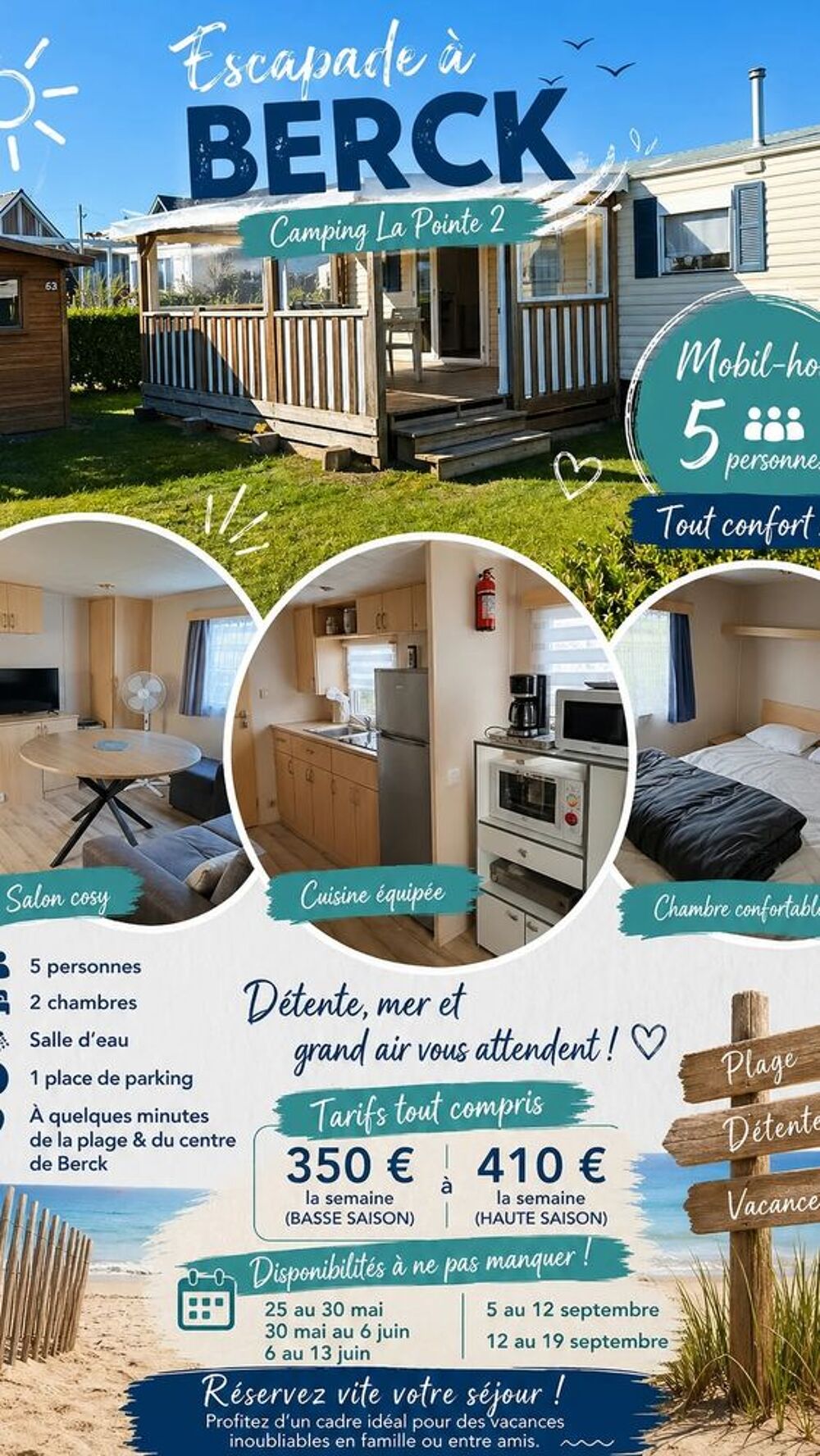   mobil home à Berck-sur-Mer Nord-Pas-de-Calais, Liévin (62800)