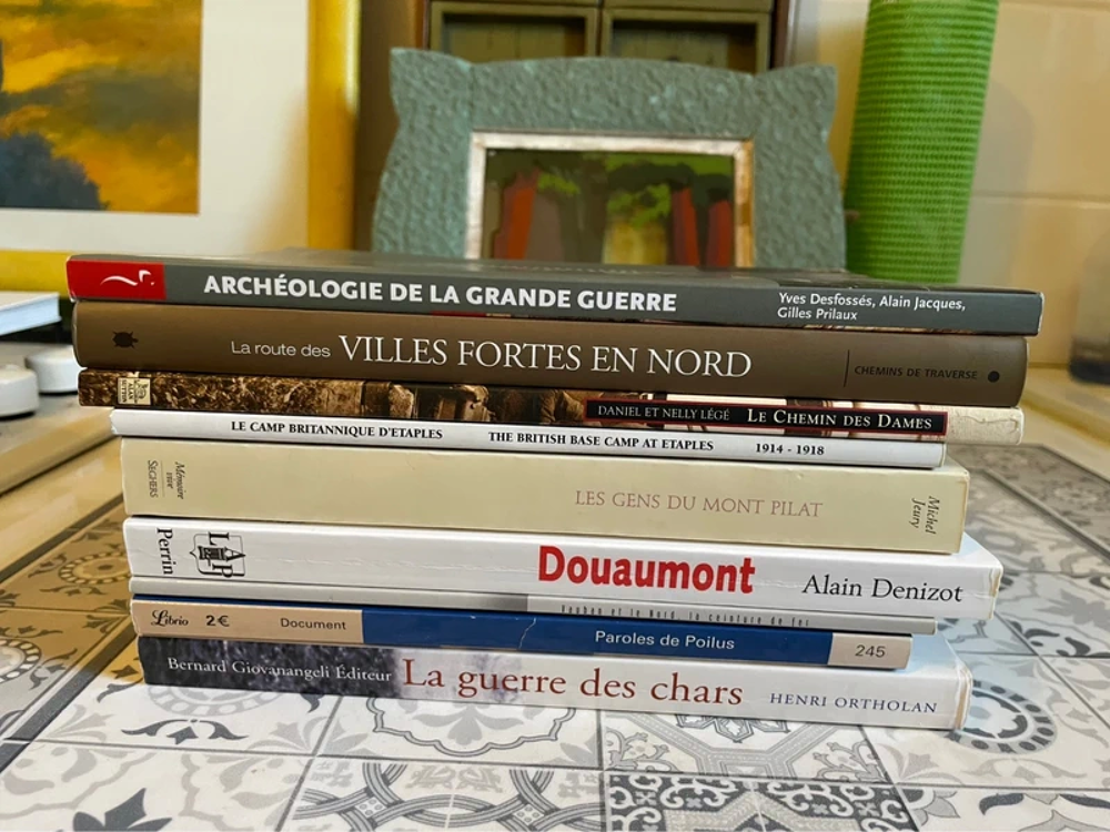 Grande guerre, fortification, guerre des chars poilus... Livres et BD