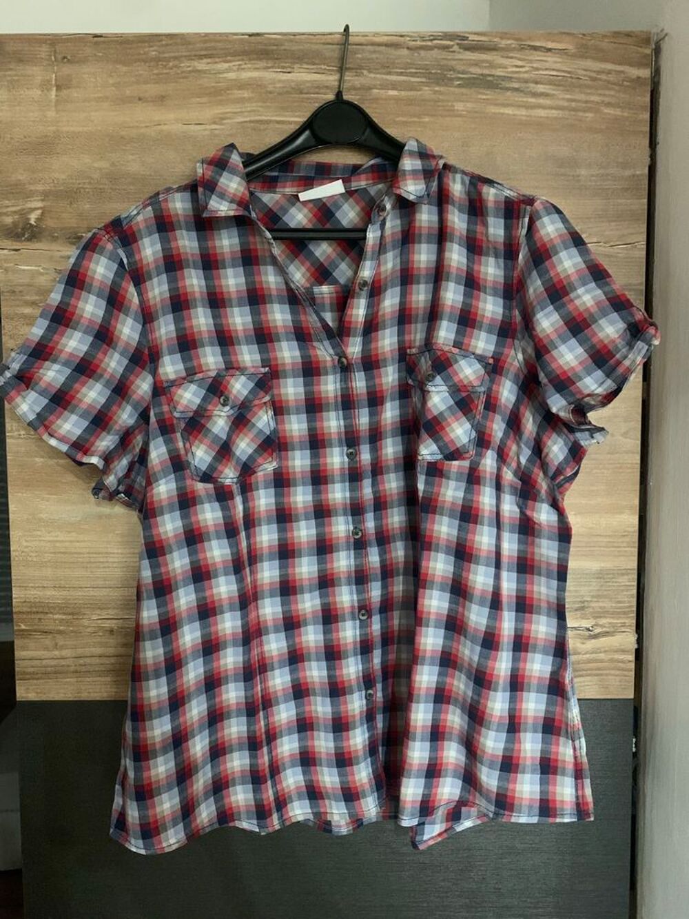 Chemisier d' &eacute;t&eacute; femme &agrave; carreaux \'\' Yessica \'\' Vêtements
