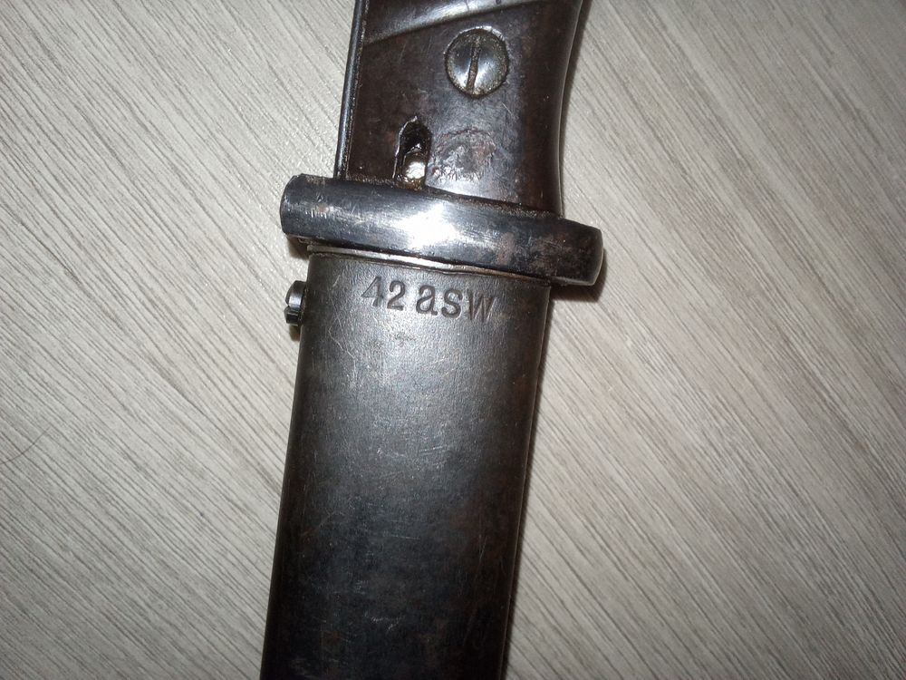 BAIONNETTE MAUSER 98K CASSEE 