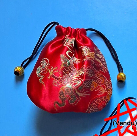 Petite bourse asiatique, satin brodé Nimes (30)