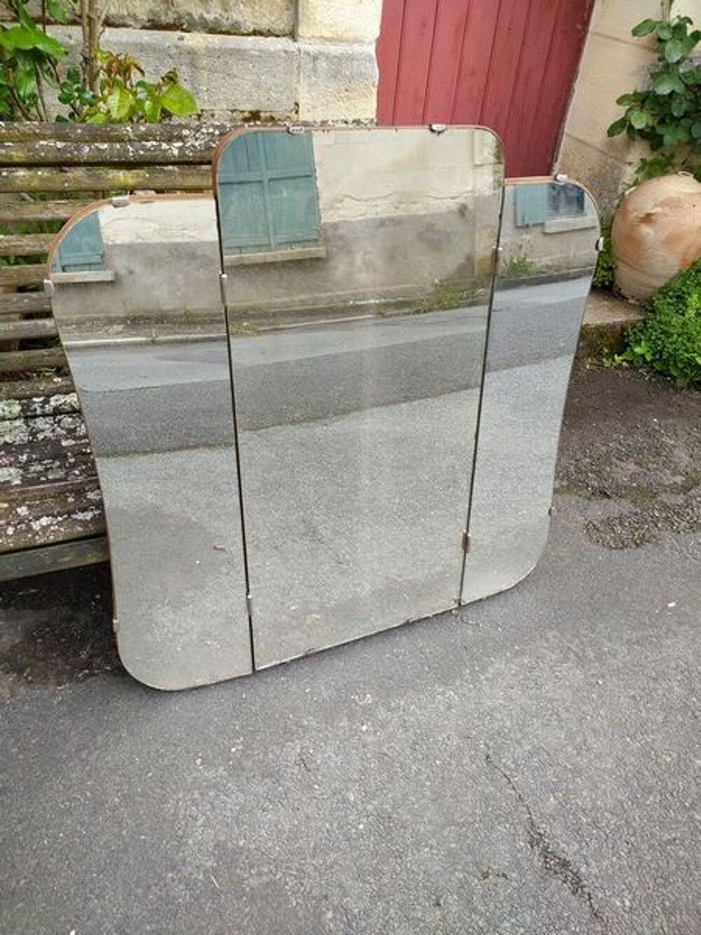 Ancien Miroir Triptyque Meubles