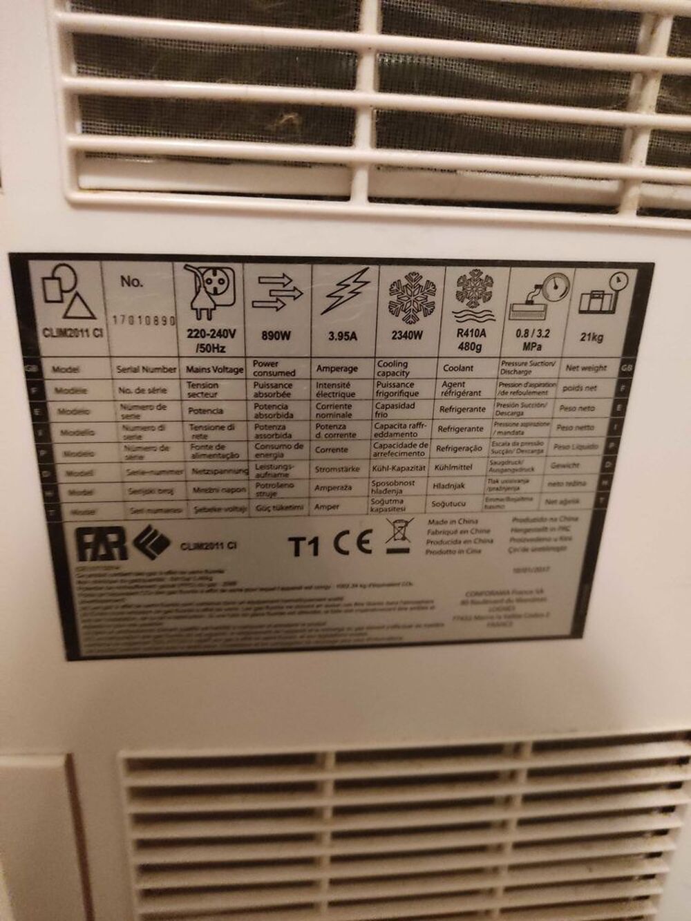 climatiseur far Electroménager