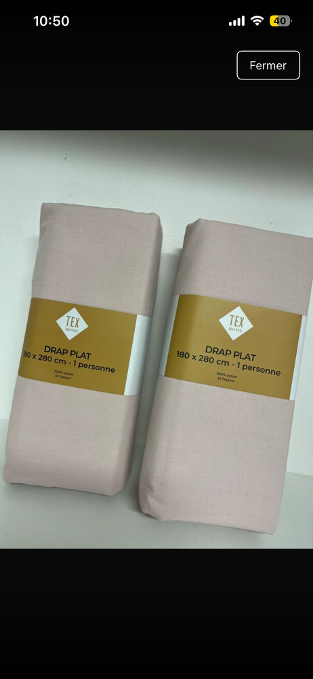 Lot draps plats Puériculture