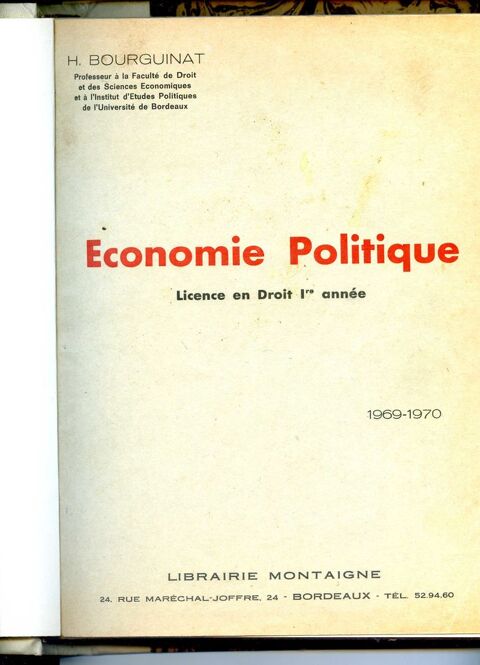 ECONOMIE POLITIQUE 25 Rennes (35)