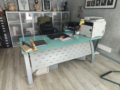 Bureau de direction en verre teint�, armoire m�tallique plex 500 Soucieu-en-Jarrest (69)