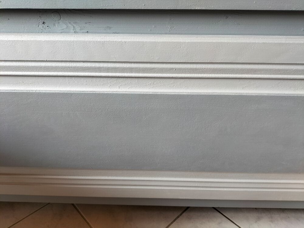 Grand coffre de rangement restaur&eacute; en bois Meubles