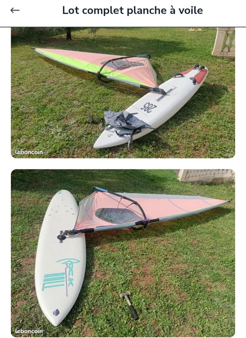 Lot planches &agrave; voile Sports