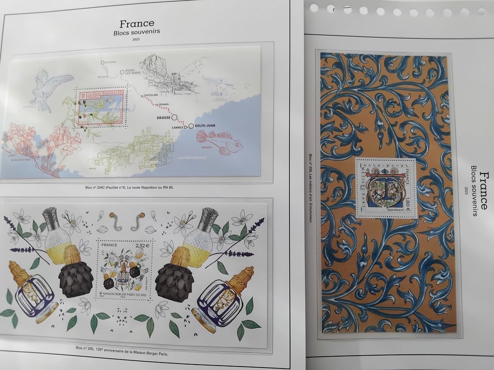 Timbres ann&eacute;e compl&egrave;te 2023 faciale 213 euros tous neufs 