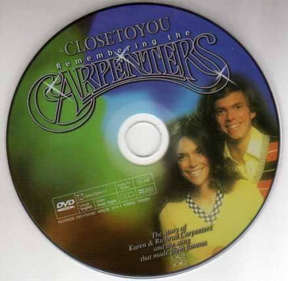 CLOSE TO YOU REMEMBERING THE CARPENTERS DVD et blu-ray
