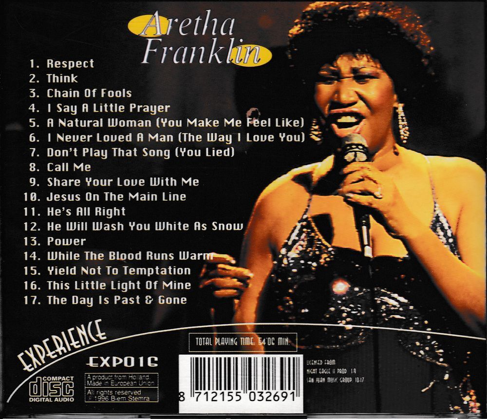 CD Aretha Franklin - Experience CD et vinyles