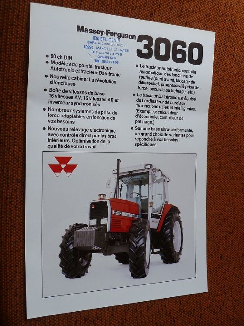 Prospectus MASSEY FERGUSON MF 3060 