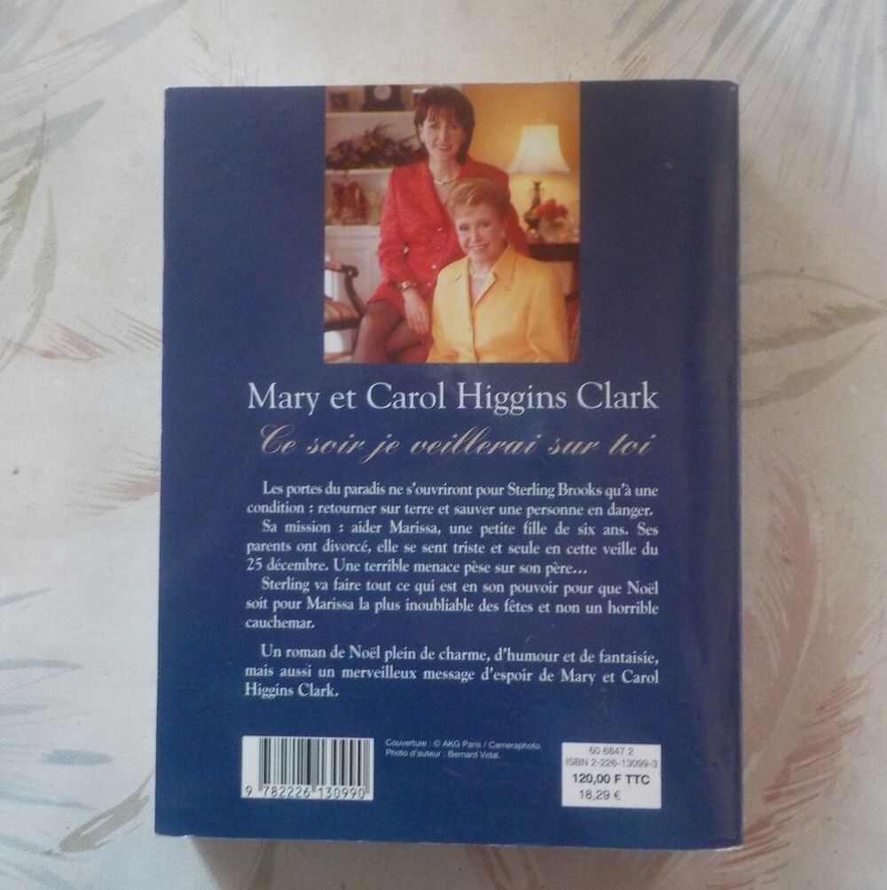 CE SOIR JE VEILLERAI SUR TOI de Mary et Carol HIGGINS CLARK Livres et BD