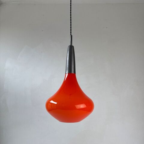 ANCIENNE SUSPENSION GOUTTE ORANGE 1970  VINTAGE
190 Montreuil (93)