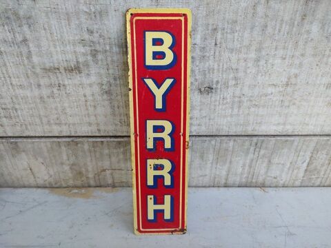 Ancienne Plaque de Propret Tle Publicitaire Byrrh  65 Loches (37)