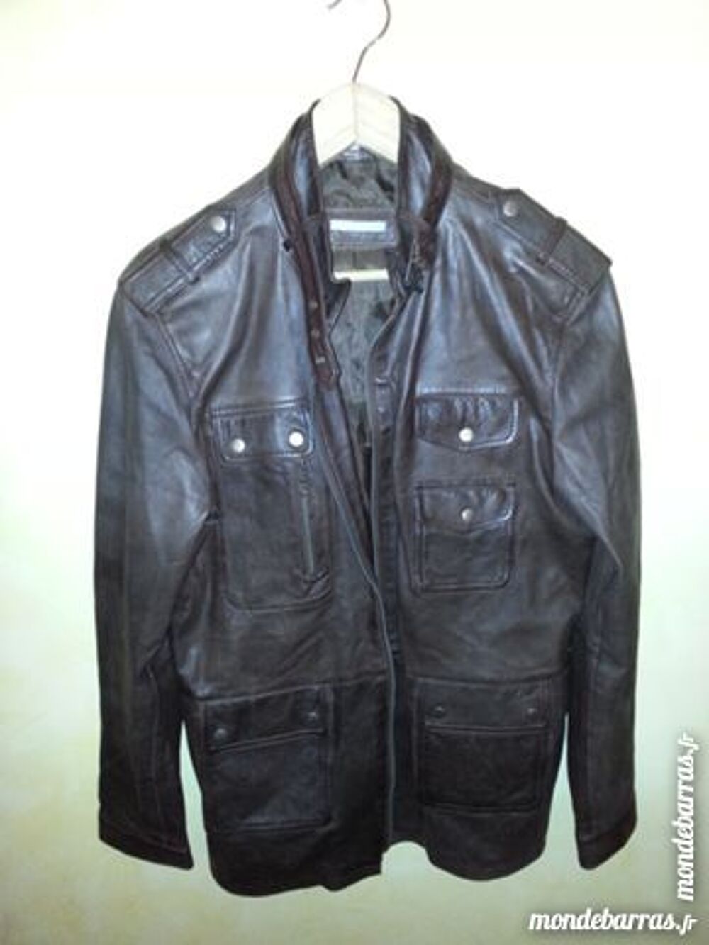 Veste homme en cuir d'agneau 3 Suisses Collection Vêtements